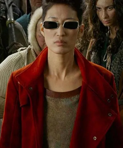 Anna Fang Mortal Engines Red Wool Trench Coat