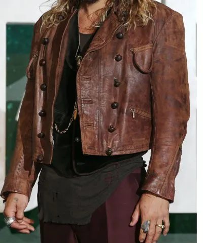 Aquaman Justice League Brown Leather Jacket