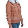 Kelly Reilly Yellowstone Brown Bomber Jacket