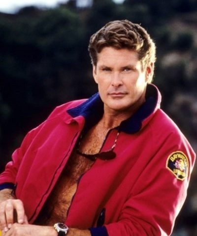 David Hasselhoff Baywatch Lifeguard Bomber Jacket
