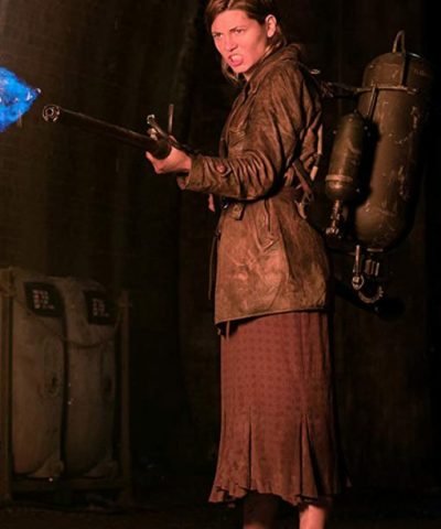 Mathilde Ollivier Overlord Chloe Brown Distressed Coat