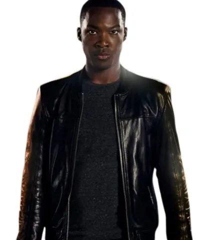 Corey Hawkins 24 Legacy Eric Carter Black Leather Slimfit Jacket