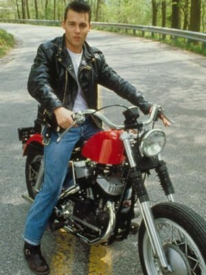 Johnny Depp Cry Baby Black Leather Jacket