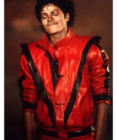 Michael Jackson Thriller Red Leather Jacket