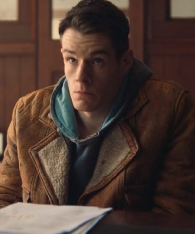 Adam Groff Sex Education Connor Swindells Leather Jacket