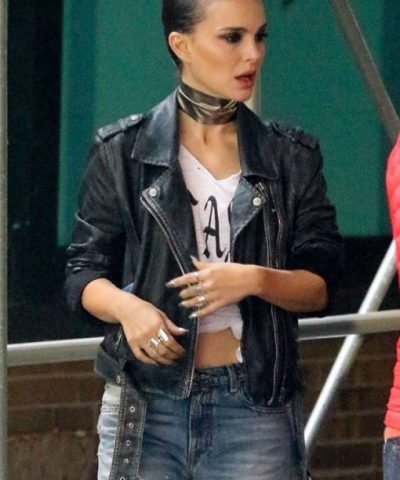 Natalie Portman Vox Lux Black Leather Jacket