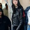 Raffey Cassidy Vox Lux Black Leather Jacket