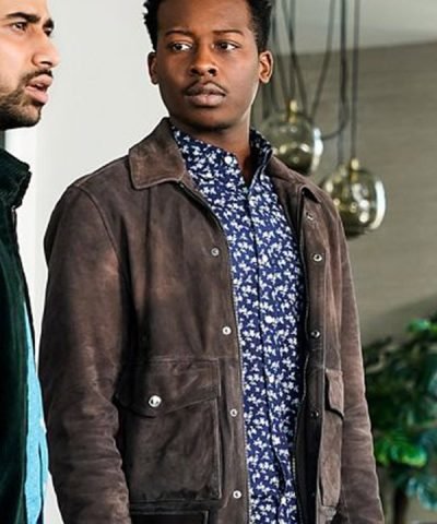 Miles Finer God Friended Me Brown Suede Leather Jacket