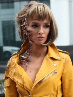 Better Than Us Paulina Andreeva Yellow leather Jacket