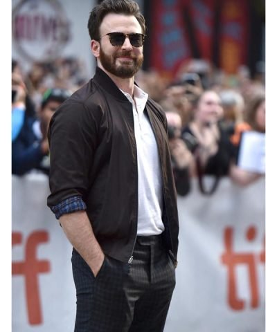 Knives Out Event Chris Evans Jacket