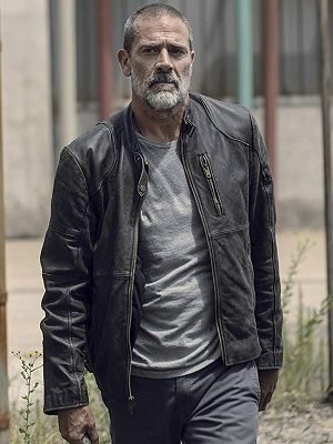 TV Series The Walking Dead Negan Black Distressed Leather Jacket