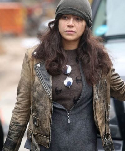 Michelle Rodriguez Distressed Jacket