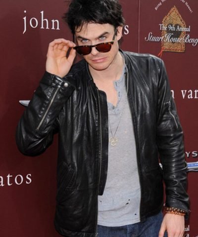 Ian Somerhalder Vampire Diaries Leather Jacket
