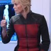The Orville Charlize Theron Red and Black Jacket
