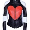 Kylie Minogue Red Heart Leather Jacket