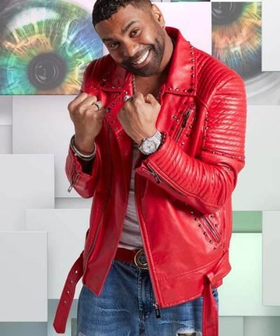 Singer Ginuwine Red Leather Jacket