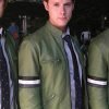 Samuel Barnett Green Leather Jacket