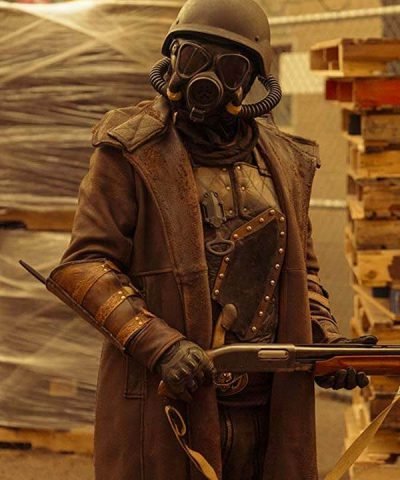 Daybreak Matthew Broderick Distressed Leather Coat