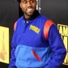 Pastelle Kanye West Blue Varsity Jacket
