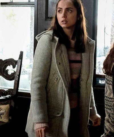 Marta Cabrera Knives Out Trench Wool Grey Coat