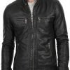 Men Retro Biker Leather Jacket