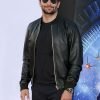 Bradley Cooper Leather Varsity Jacket