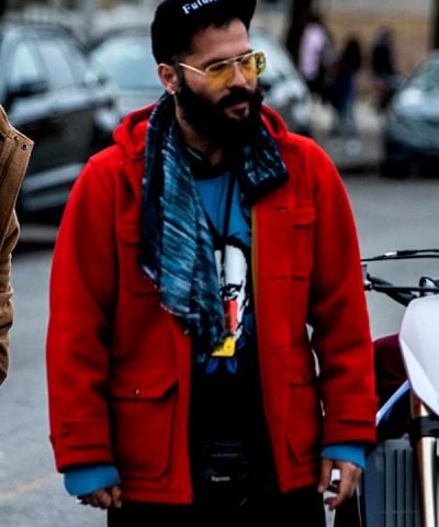 Movie Charm City Kings Angel Soto Red Wool Coat