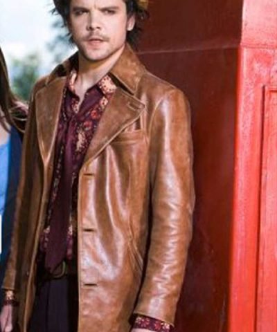 Hatter Alice Andrew Lee Potts Brown Leather Jacket