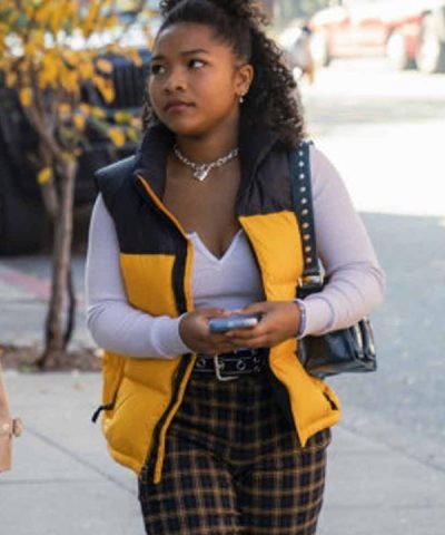 Delilah Winter The Equalizer 2021 Yellow Puffer Vest
