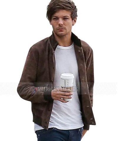 Singer Louis Tomlinson Brown Leather Jacket