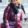 Younger Hilary Duff Puffer Hooded Jacket