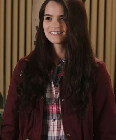 Playing with Fire Brianna Hildebrand Maroon Jacket