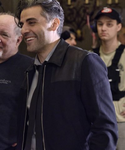 The Card Counter Oscar Isaac Black Leather Jacket