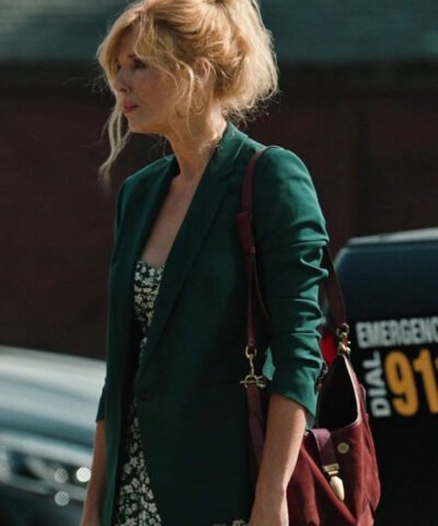 Buy Beth Dutton Green Cotton Blazer Worn by Kelly Reilly