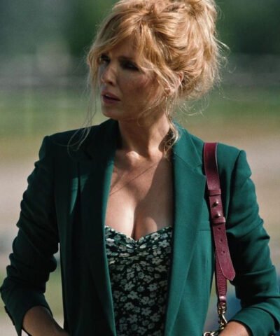 Shop Beth Dutton Green Cotton Blazer
