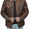 Kevin Costner Yellowstone S04 Brown Quilted Jacket