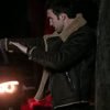Tomás Tv Series In from the Cold Mat Cruz Shearling Leather Jacket