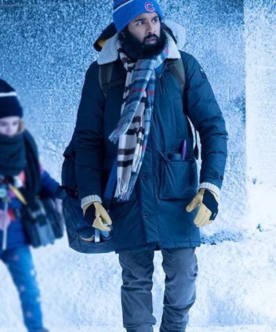 Station Eleven Himesh Patel Hooded Puffer Jacket