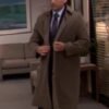 Michael Scott The Office Grey Trench Coat