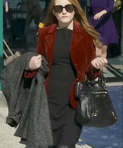 Anna Delvey Inventing Anna Julia Garner Velvet Coat