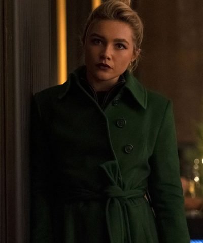 Yelena Belova Hawkey Florence Pugh Wool Trench Coat