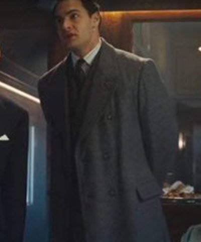 Bouc Murder on the Orient Express Tom Bateman Grey Trench Coat