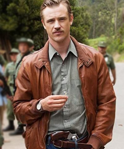 Boyd Holbrook Narcos 2015 Brown Leather Jacket