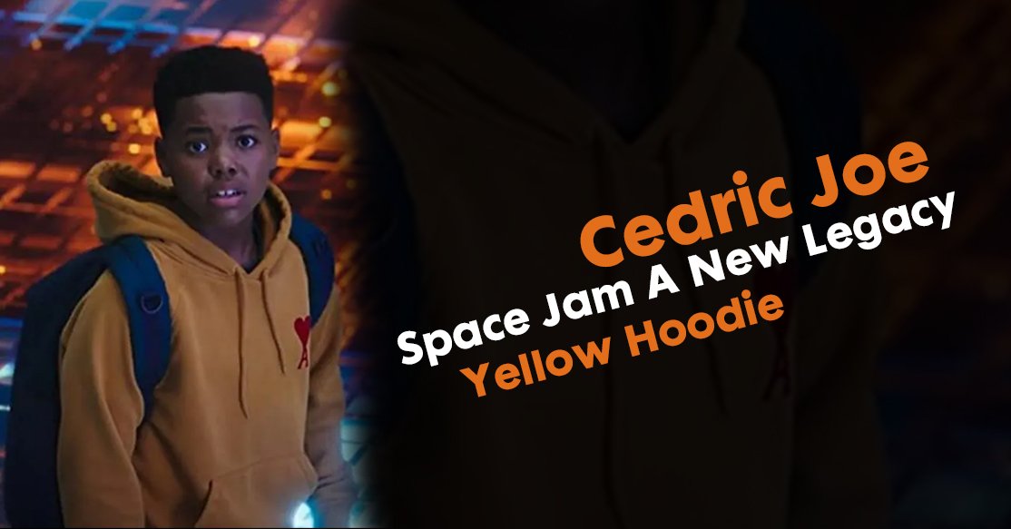 POLYESTER YELLOW HOODIE OF CEDRIC JOE