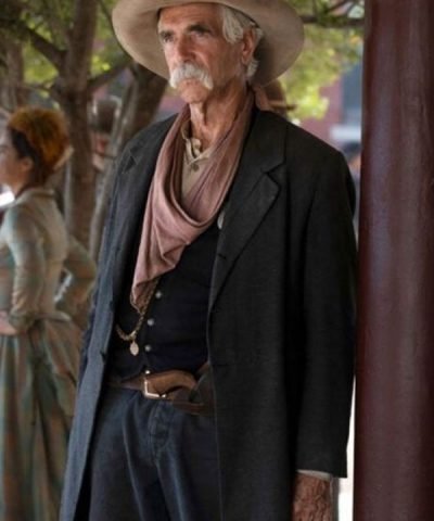 Sam Elliott 1883 Black Wool Coat