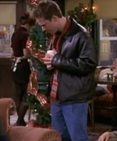 Friends George Newbern Black Leather Jacket