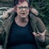 Taskmaster Jo Brand Green Cotton Shearling Jacket
