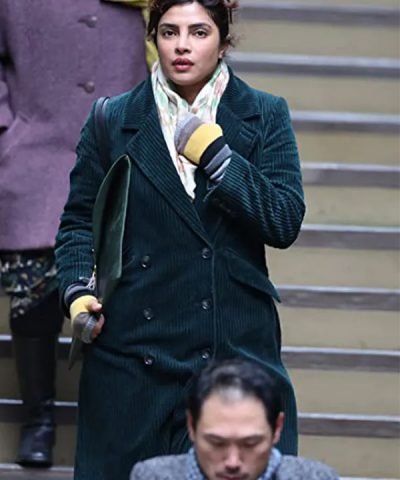 Priyanka Chopra Jonas It’s All Coming Back to Me Green Coat