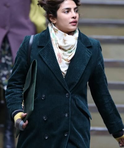 Priyanka Chopra Jonas It’s All Coming Back to Me Green Coat
