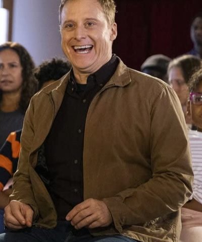 Harry Vanderspeigle TV Series Resident Alien Brown Jacket